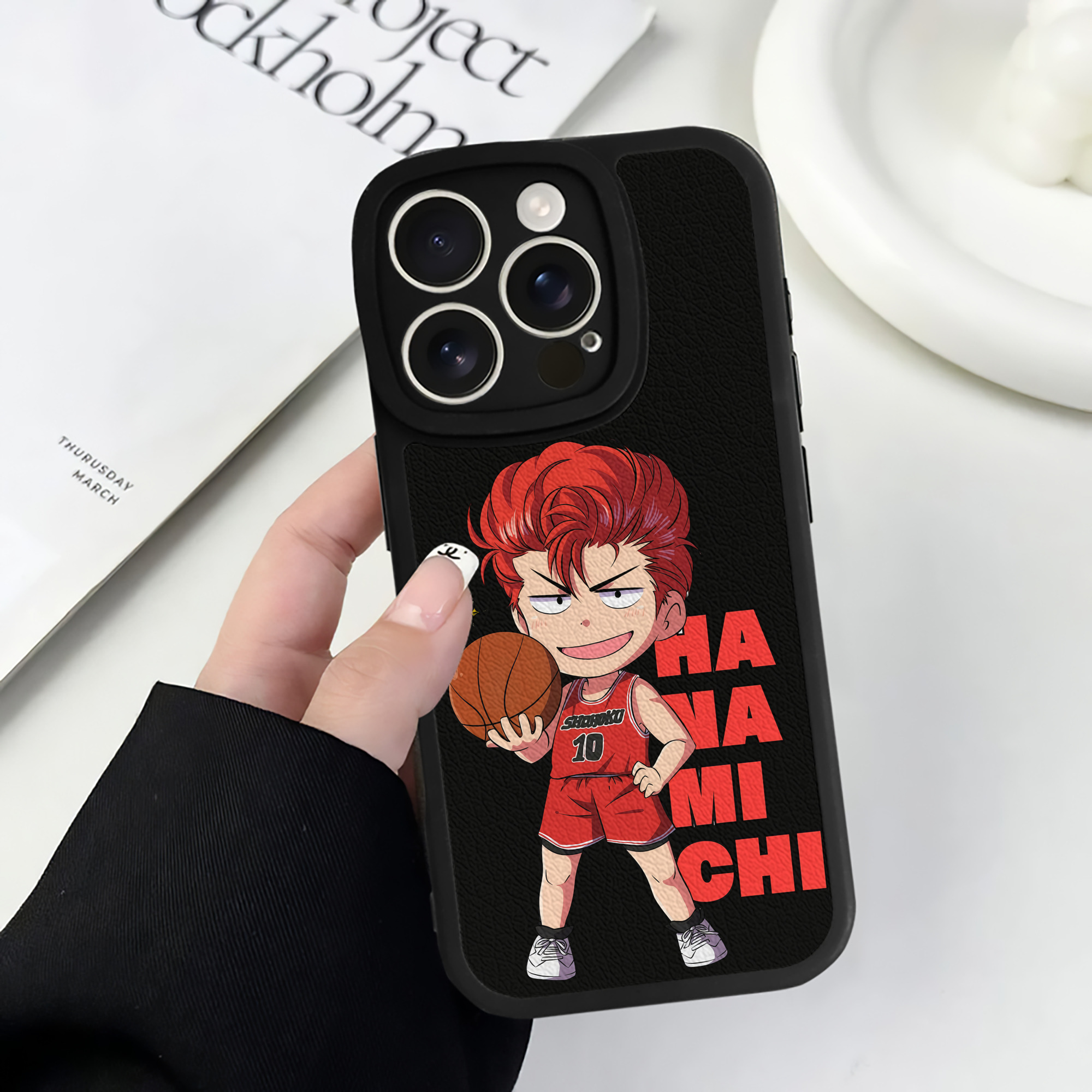 （画像用） SLAM DUNK／スラムダンク 【iPhone 16シリーズ対応】シリコンスマホケース（レザー調） 材質：シリコン